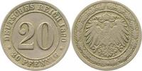 d  01490D~3.0 20Pfennig  1890D ss J 014