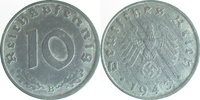 d  37143B~2.5 10 Pfennig  1943B ss/vz J 371