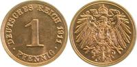 1.0 1 Pf   010n11A~1.0 1 Pfennig  1911A stgl J 010 9,00 EUR Differenzbesteuert nach §25a UstG zzgl. Versand
