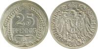 d 01811G~1.8 25 Pfennig 1911G vz/prfr. J 018