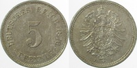 d 2.5 5 Pf 00376J~2.5 5 Pfennig 1876J ss/vz J 003