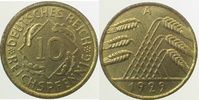 d 31729A~1.2a 10 Pfennig 1929A prfr Erstabschlag (EA)! ! J 317
