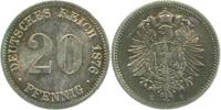 d  00576G~1.5 20Pfennig  1876G vz/stgl !! J 005