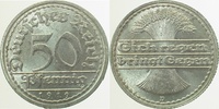 d  30119D~1.5 50 Pfennig  1919D vz/stgl. J 301