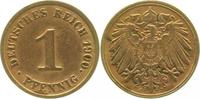 d 1 Pf 010n00J~3.0V 1 Pfennig  1900J ss Wertzahl deutlich doppelt J 010