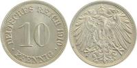     013n10G~1.2 10 Pfennig  1910G f. stgl !! J 013 128,00 EUR Differenzbesteuert nach §25a UstG zzgl. Versand
