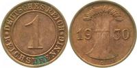d 1 Pf 31330E~2.0b 1 Pfennig 1930E vz min. Korr.Fleck J 313