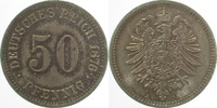 d  00776A~1.1b 50 Pfennig  1876A pfr/st herrl. Patina J 007