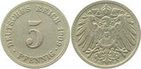  2.5 5 Pf   012n09F~2.5 5 Pfennig  1909F ss/vz J 012 10,00 EUR Differenzbesteuert nach §25a UstG zzgl. Versand