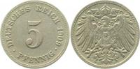 d 2.5 5 Pf 012n09F~2.5 5 Pfennig  1909F ss/vz J 012