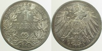     017n08F~1.8b 1 Mark  1908F vz+ l.Patina J 017 30,50 EUR Differenzbesteuert nach §25a UstG zzgl. Versand