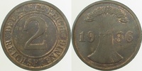 d 1.5 2 Pf 31436D~1.5 2 Pfennig  1936D f.prfr J 314