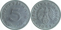 d 1.5 5 Pf 37041A~1.5 5 Pfennig 1941A vz/st J 370