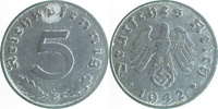 d 2.5 5 Pf 37042E~2.5 5 Pfennig 1942E ss/vz J 370