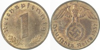 d 1.1 1 Pf 36137F~1.1 1 Pfennig 1937F prfr/stgl J 361