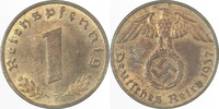 d 1.1 1 Pf 36137F~1.1 1 Pfennig  1937F prfr/stgl J 361