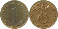 d 1 Pf 36138F~1.3a 1 Pfennig  1938F prfr Erstabschlag (EA)! !! J 361
