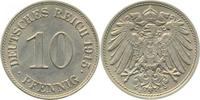     013n15E~1.8 10 Pfennig  1915E vz+ J 013 10,00 EUR Differenzbesteuert nach §25a UstG zzgl. Versand