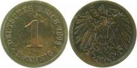 d 2.5 1 Pf 01095G~2.5 1 Pfennig 1895G ss/vz J 010