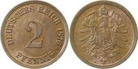 d 2 Pf 00276A~1.1b 2 Pfennig 1876A prfr/stg zaponiert J 002