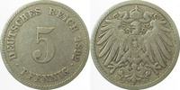 d 3.0 5 Pf 01292F~3.0 5 Pfennig  1892F ss J 012