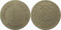     01392E~3.5 10 Pfennig  1892E s/ss J 013 3,10 EUR Differenzbesteuert nach §25a UstG zzgl. Versand