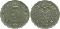 d 5 Pf 29721D~1.1-P 5 Pfennig  1921D prfr/st Wertzahl oben dopp.!! J 297