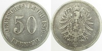 d 00776A~2.8 50 Pfennig 1876A ss+ J 007
