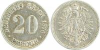     00576B~2.5 20Pfennig  1876B ss/vz J 005 17,00 EUR Differenzbesteuert nach §25a UstG zzgl. Versand