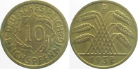 d  31732D~2.5 10 Pfennig  1932D ss/vz J 317