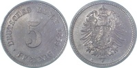d 1.3 5 Pf 00389E~1.3 5 Pfennig 1889E prfr/stgl/f.prfr !!!! J 003