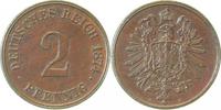 d 1.8 2 Pf 00274H~1.8 2 Pfennig  1874H vz/prfr !! J 002