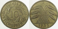     31735A~2.5p 10 Pfennig  1935A ss/vz/doppelte Mzz J 317 9,00 EUR Differenzbesteuert nach §25a UstG zzgl. Versand