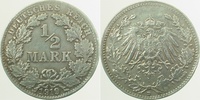     01619D~2.2 0.5 Mark  1919D 9 über 8!! J 016 46,00 EUR Differenzbesteuert nach §25a UstG zzgl. Versand