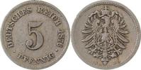 d 3.5 5 Pf 00376H~3.5 5 Pfennig  1876H s/ss J 003