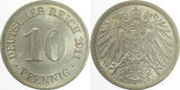 d  013n11A~1.2 10 Pfennig  1911A prfr. J 013