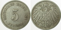  2.8 5 Pf   012n01G~2.8 5 Pfennig  1901G ss+ J 012 14,00 EUR Differenzbesteuert nach §25a UstG zzgl. Versand