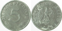 d 5 Pf 37043D~2.5P 5 Pfennig 43D gesamte VS st. doppelt geprägt !!! J 370