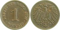 d 1 Pf 010n07J~1.5-H 1 Pfennig 1907J vz/st J 010