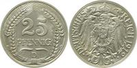 d 01812D~1.1 25 Pfennig 1912D prfr/stgl !! J 018