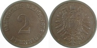  2.5 2 Pf   00275D~2.5 2 Pfennig  1875D ss/vz J 002 9,00 EUR Differenzbesteuert nach §25a UstG zzgl. Versand