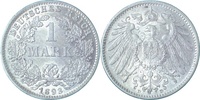     01793D~1.1b 1 Mark  1893D prfr/stgl 9 i.Jsz. überprägt!! J 017 135,00 EUR Differenzbesteuert nach §25a UstG zzgl. Versand