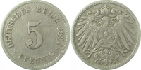 d 2.8 5 Pf 01297G~2.8 5 Pfennig  1897G ss+ J 012