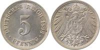  5 Pf   01298J~1.1b 5 Pfennig  1898J prfr/st mehrere kleinere St.Risse, ... 110,00 EUR Differenzbesteuert nach §25a UstG zzgl. Versand