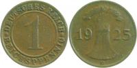 d 2.5 1 Pf 31325D~2.5 1 Pfennig 1925D ss/vz J 313