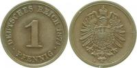 d 2.5 1 Pf 00174A~2.5 1 Pfennig 1874A ss/vz J 001