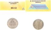 d  00974H~1.5a 1 Mark  1874H vz/st min. Schrötlingsfehler EA !!!! ANACS MS62 J 009