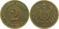d 2.5 2 Pf 01105E~2.5 2 Pfennig 1905E ss/vz J 011