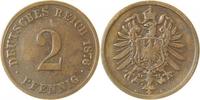 d 3.5 2 Pf 00276G~3.5 2 Pfennig 1876G s/ss J 002