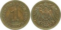 d 1 Pf 010n00E~1.0a 1 Pfennig 1900E stgl/herrliche Patina J 010